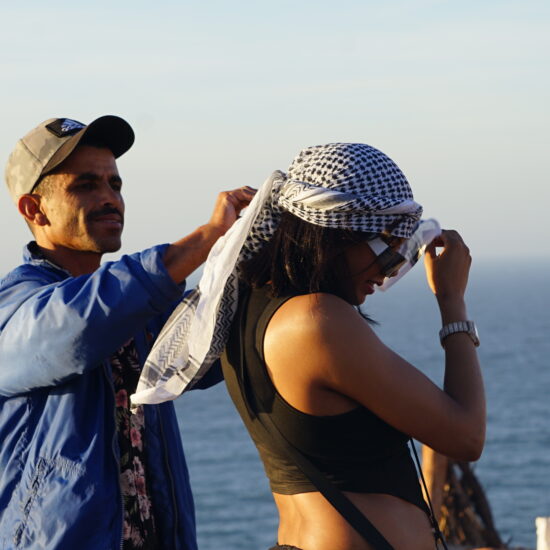 HASSAN Local team from Timlalin dunes Morocco hosting guests