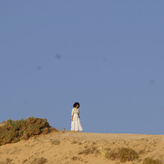Visitors on guided tour in Timlalin dunes Morocco experience